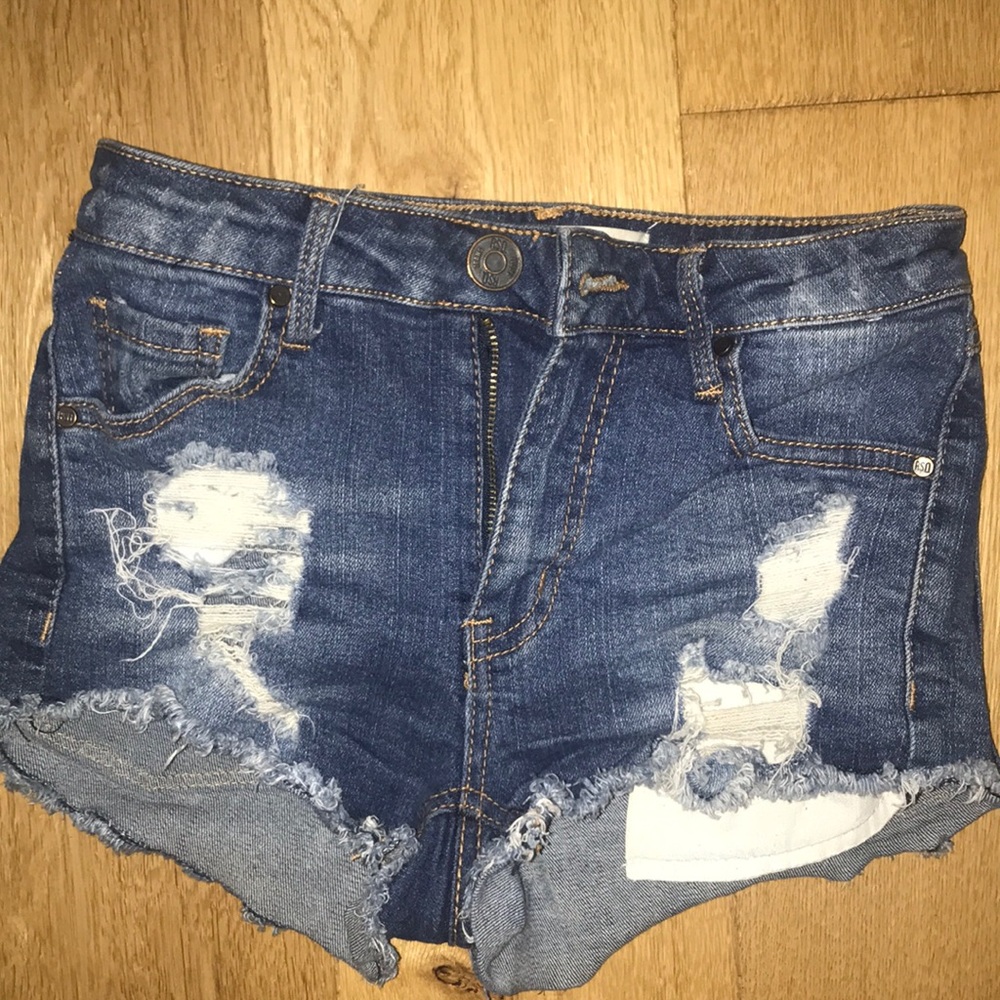denim shorts